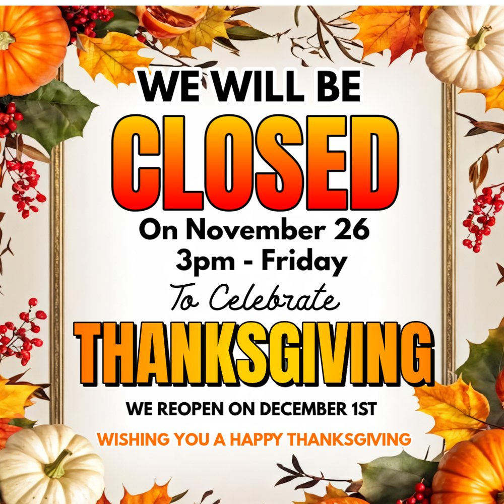 Brown Typographic We Are Closed For Thanksgiving  Instagram Post - Made with PosterMyWall.jpg